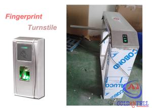 Quality Outdoor Durable Theftproof Fingerprint Turnstile Barrier Gate 304 Stainless Steel wholesale