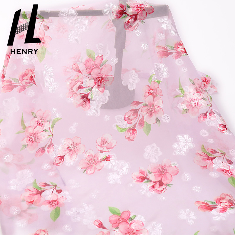 Floral Printed Polyester Chiffon Fabric For Fashion Garment Textile