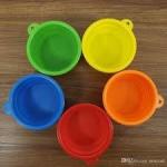 Fancy Soft Silicone Pet Supplies Food Pet Cat Dog Bowl Feeder 175*130*73mm