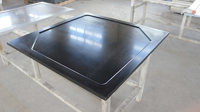 School Epoxy Resin Hexagon Laboratory Table Tops Chemical Resistance SGS / SEFA Listed