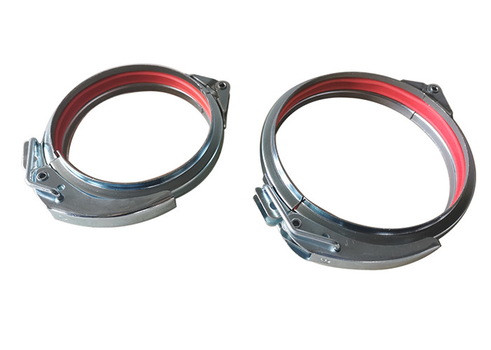 Zinc Plated Quick Release Pipe Clamp Carbon Steel 8 Inch