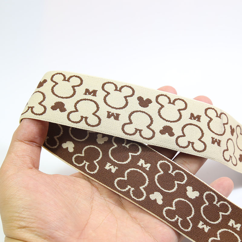 Good elasticity factory price custom jacquard elastic bands for man underwear