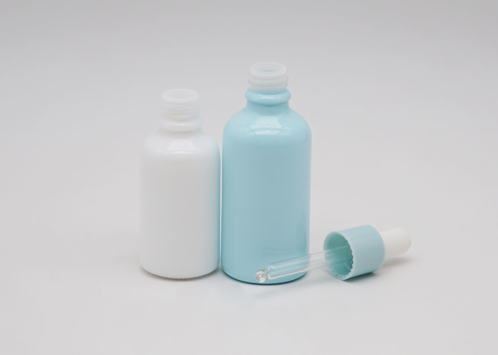 Pipette Plastic Tube Blue Perfume Dropper 30ml Oil Bottle