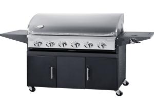 Quality Factory directly sale 6 Burners cooking grates Gas BBQ Grill with grease tray wholesale