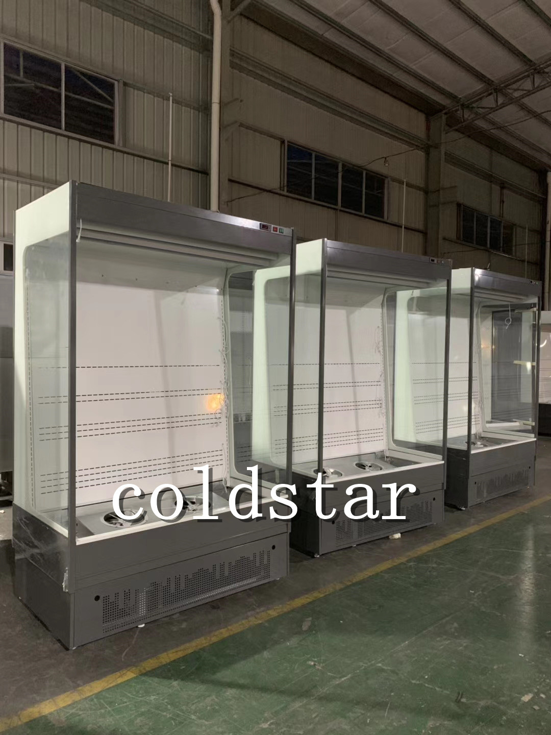 Adjustable 4 Layers Supermarket Open Display Chiller with LED Lighting