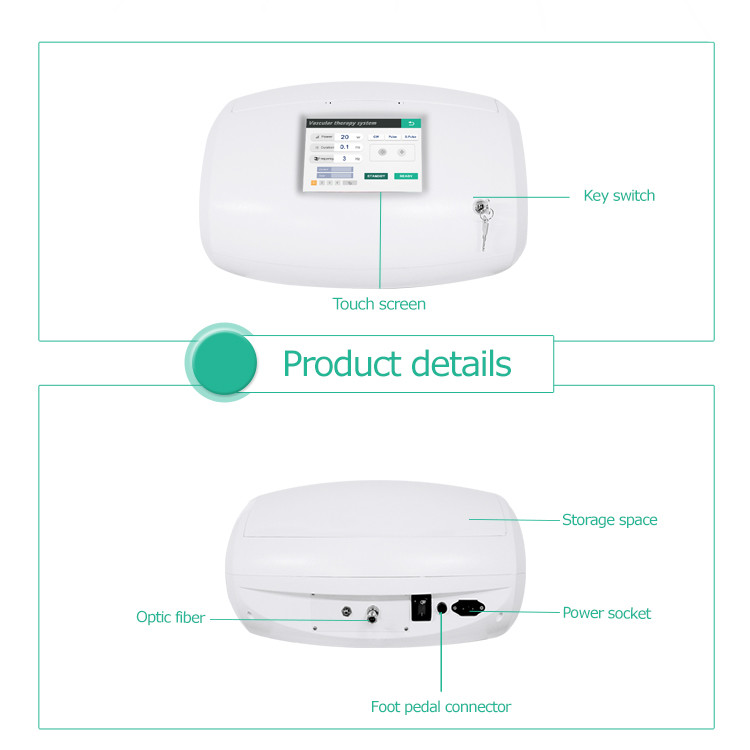 Portable Toenail Fungus 100ms Vein Removal Laser Machine