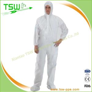 Quality Disposable Chemical Protective Microporous Nonwoven Coverall wholesale