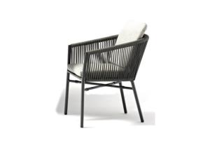 Quality Aluminum Garden Round Rattan Rope Stacking Chair Outdoor wholesale