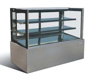 Quality Square Glass Refrigerated Bakery Showcase with CE&amp;ETL wholesale
