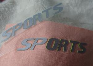 Quality 42*62mm silicone heat transfer labels patches for clothing wholesale