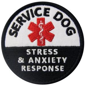 Quality Woven Dog Shape Embroidered Sew On Badges Round Iron On Embroidered Patches wholesale