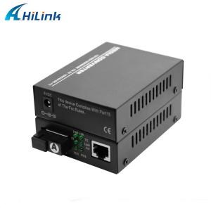 Quality 80KM SC Fiber Media Converter 10/100/1000M Tx To 1X1000M Fx Single Mode Single Fiber wholesale