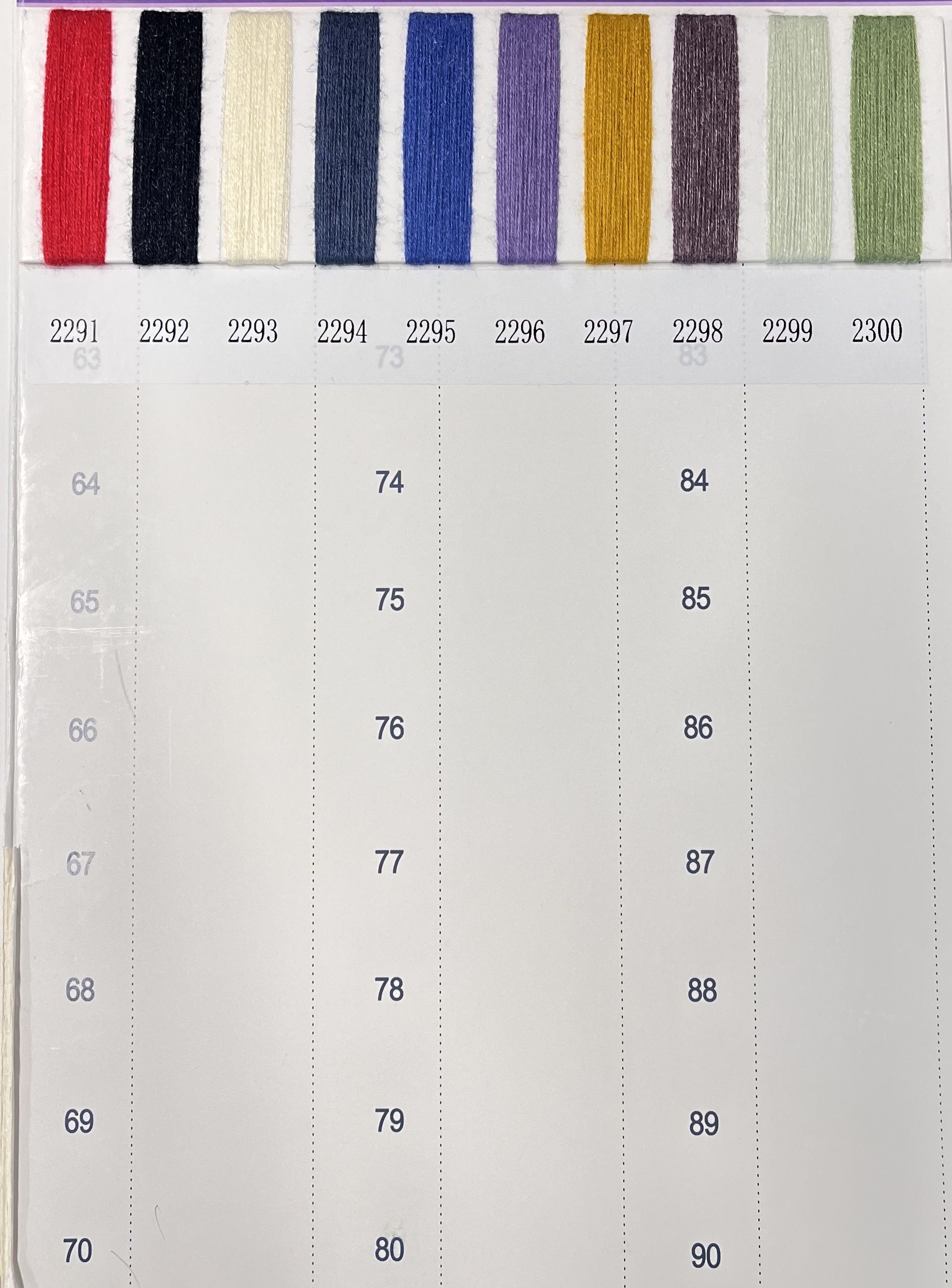 factory directly price 2/48NM 100 colors ready to ship crystal core spun yarn