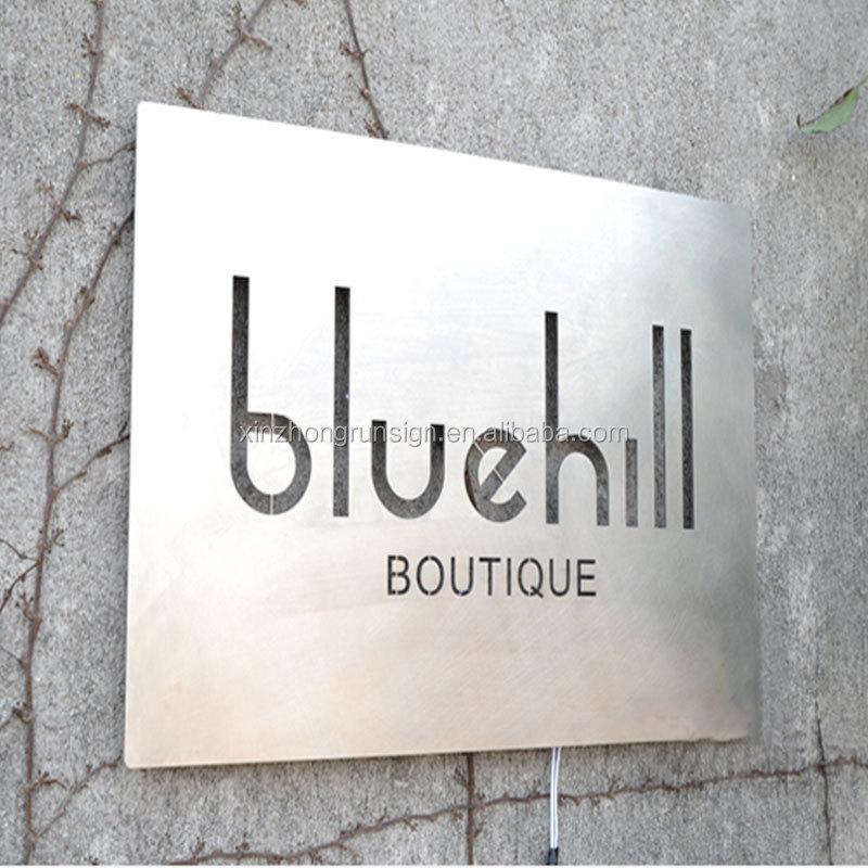 Customized Acrylic Led Light Signage Board Metal Lighted Light Box Sign