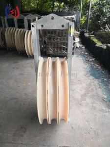 Quality 30 - 150KG 660 Series Stringing Block Rubber Lined Aluminum Sheave wholesale