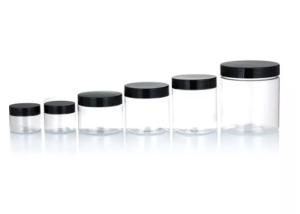 Quality Round 150ml 250ml Food Safe Plastic Jars With Lids Nut Candy Packaging wholesale