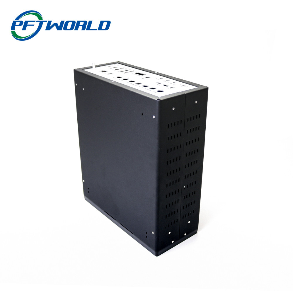 Black Anodized Aluminum Parts Laser Cut Porous With Heat Dissipation Function On The Side