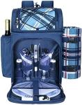 Hap Tim Picnic Backpack Cooler for 4 Person with Insulated Leakproof Cooler Bag,