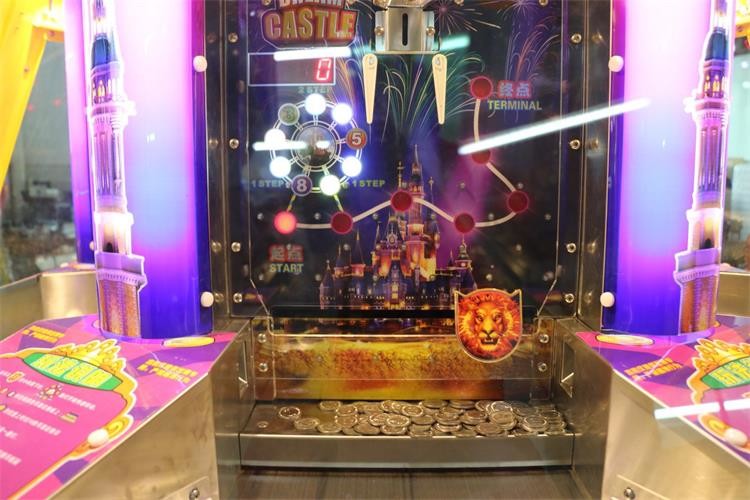 6 Players Dream Castle Pinball Game Machine Coin Pusher Metal + Acrylic + Plastic Material