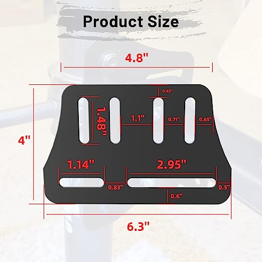 Bed Frame Brackets Headboard Adapter Adjustable Attachment Parts for Black Metal Beds