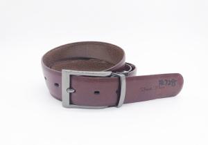 Quality Genuine Leather Mens Reversible Belt 3.3cm Width With Vintage Hardware wholesale