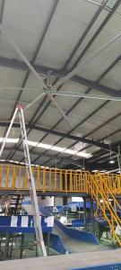Quality 7.3m Giant Industrial Geared Motor Ventilation Cooling In Express Sorting Center wholesale