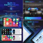 Universal WIFI Audio 126G 2Din Car Radio GPS Multimedia Player for Nissan Toyota