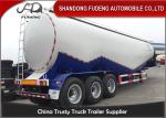 40-65 Cubic Meters Bulk Cement Tanker Trailer , Durable Cement Silo Trailer
