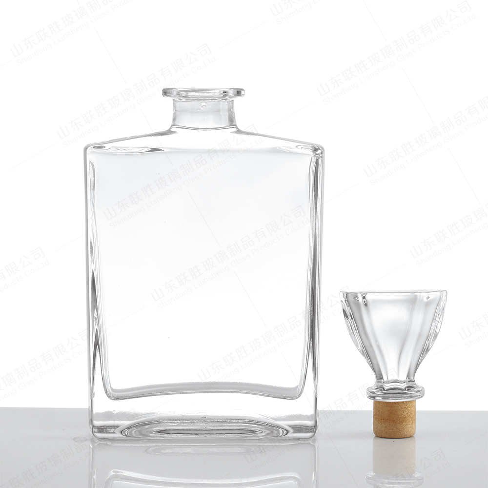 750ml 700ml 500ml Glass Bottle With Cork Top For Wine Sealing Type Rubber Stopper