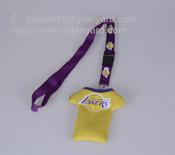 Neoprene mobile phone pouch lanyards