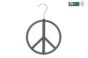 Quality Wholesale Wheel Shape Black Color Velvet Shirt Hangers Clothes Hanger for Ties or Scarves wholesale
