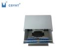 144 Port Metal Fiber Optic Patch Panel 19 Inch Slidable Type White / Black Color