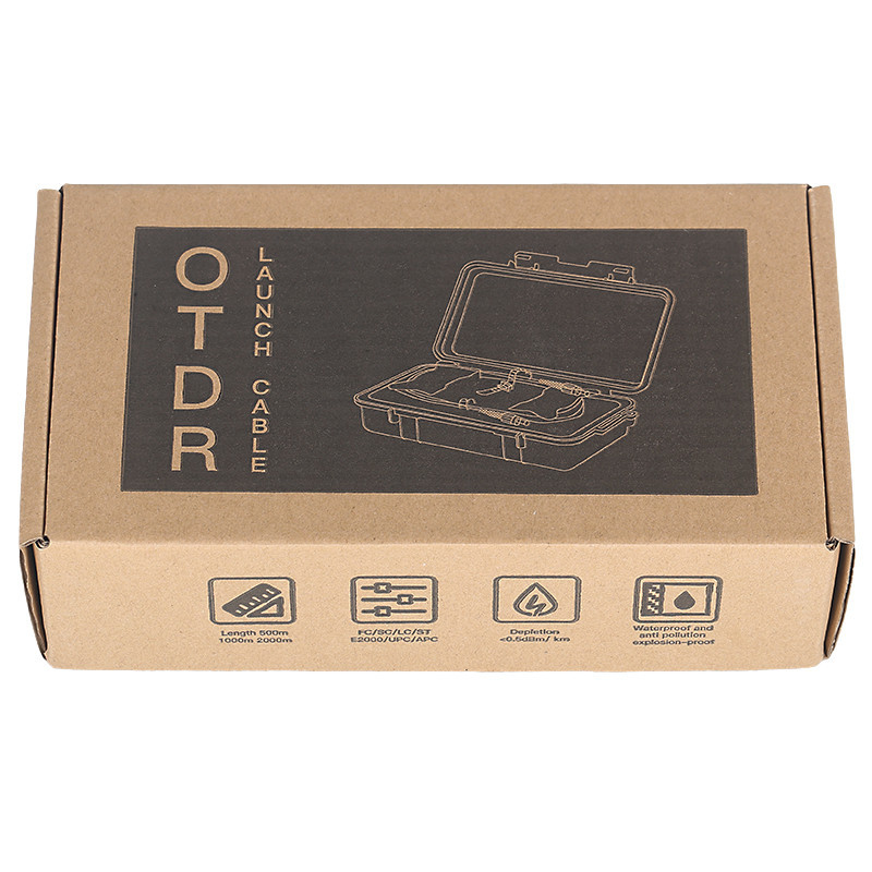 SC/APC-LC/UPC 2km Fiber Optic OTDR Launch Cable Box 1310/1550nm Fiber Rings
