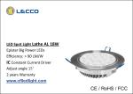 No Flicker 18 Watt LED Spot Lights For Homes 15 ° Adjust Angle Blade Type