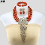 2023 Elegant African Beads Jewelry Sets Senegal/ghana Wedding Handmade Jewelry