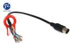 Reverse Monitor Camera 13 Pin Din Cable , 10M Vehicle Monitoring System Wiring