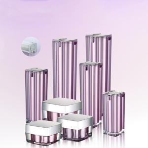Quality PMMA Acrylic Slide Cosmetic Airless Pump Bottles wholesale