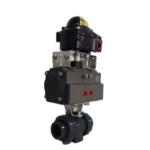 2 Way Full Port UPVC Electric Ball Valve Motor Operated Plastic True Union Ball