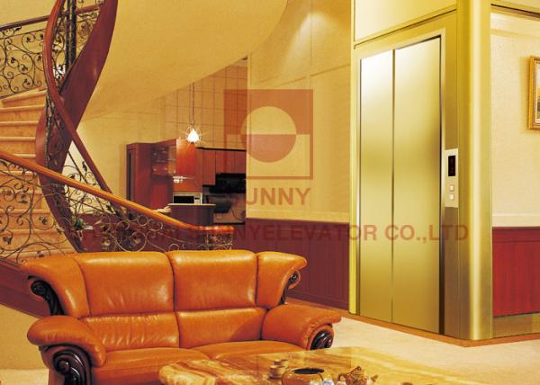 Residential Villa Lift Speed 0.4m/S Machine Room Elevator With VVVF Elevator