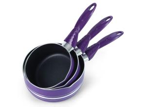 Quality Purple Induction Bottom 4mm Cast Aluminium Cooking Pot wholesale