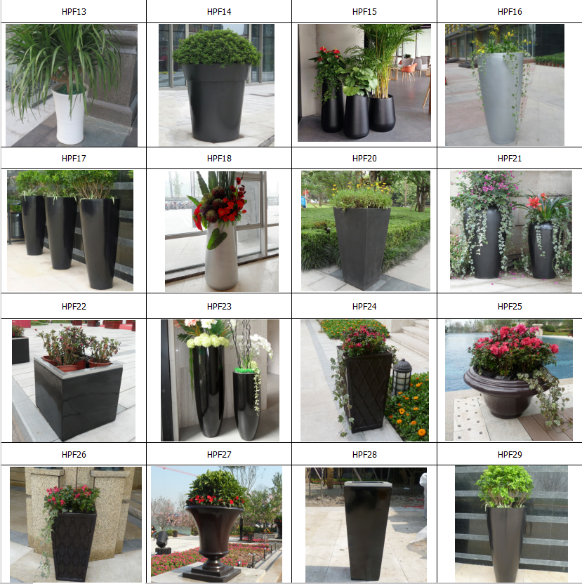 Anticorrosion EN840 Certificate Square Street Flower Pots