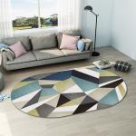 Geometric Area Rugs For Living Room Bedroom Machine Washable