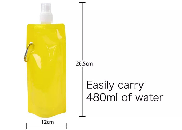 Large Capacity Plastic Water Juice Stand Up Pouches , BPA Free Drink Spout Pouch