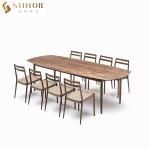 Light Luxury Ultra Modern Dining Chairs H80CM Fabric Upholstery Chair