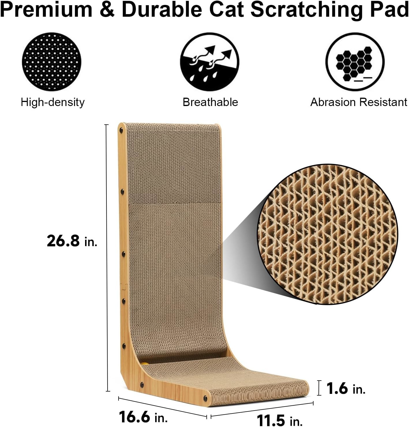 Sustainable Reversible Cat Scratching Pad Durable Cat Scratcher Lounge