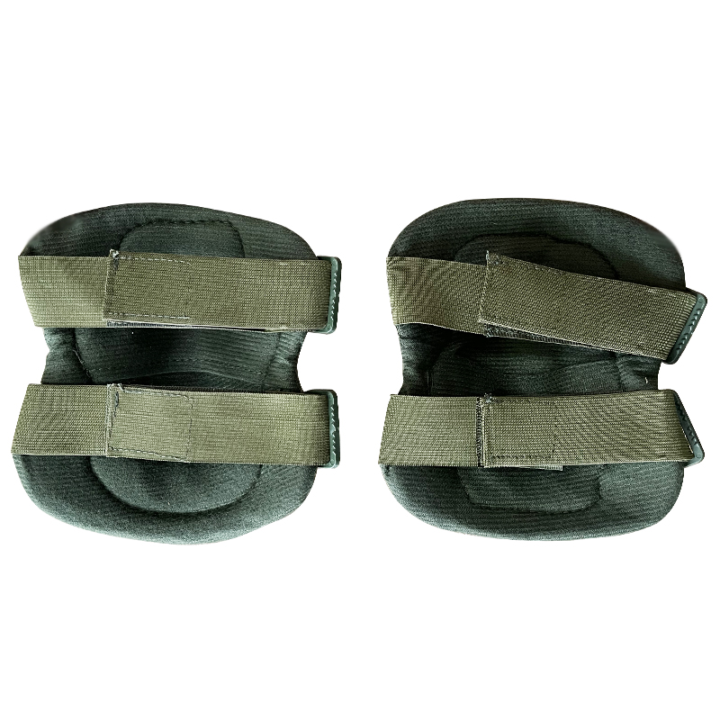Green Protection Comfortable Black Hawk Elbow and Knee Pads Sets with Hard 6 Holes Shell