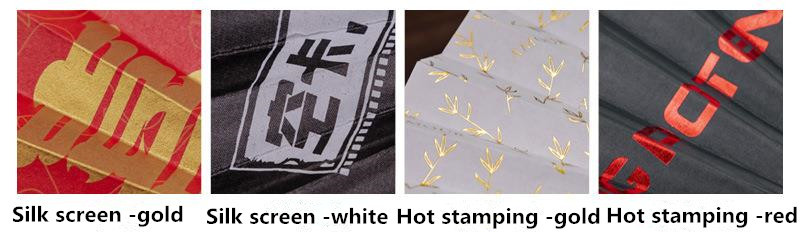 Plastic Custom Hand Fan Printed Folding Bamboo Paper Hand Fan