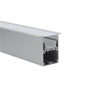 Quality 50mm Width Recessed Aluminum Led Profile IP20 Sandblasting Oxidation wholesale