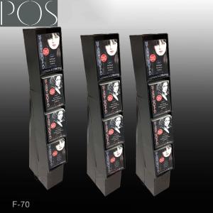 Quality books currugated cardboard displays stand shelf wholesale