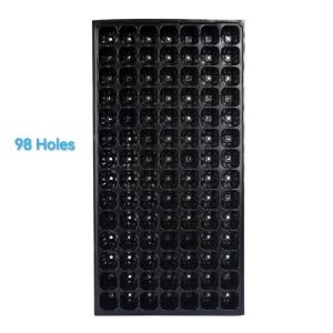 Quality Lightweight Pet Rice 98 Cell Seed Tray Plastic Seed Germination Tray For Farm wholesale